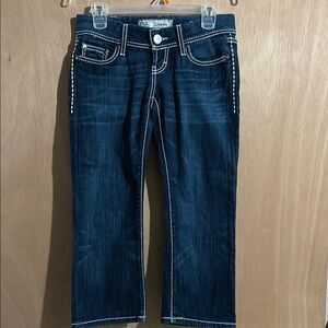 BKE Blue Ankle Cropped Jeans